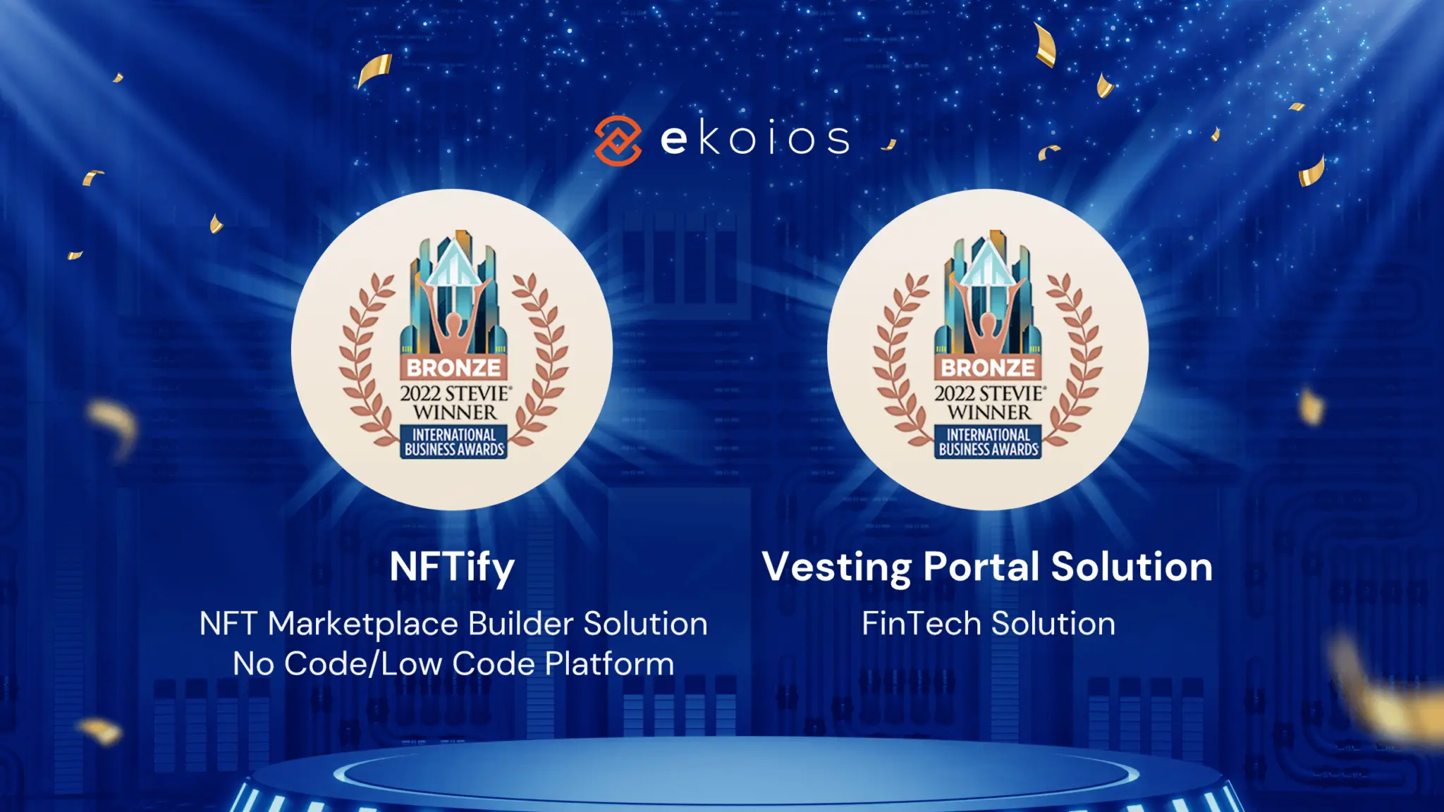 Ekoios Technologyが2022年International Business Awards®で2部門でブロンズ賞を受賞