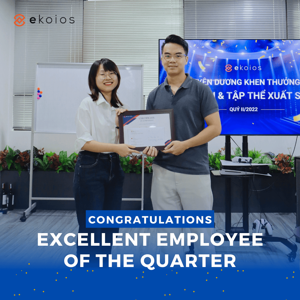 Excellent employee of the quarter