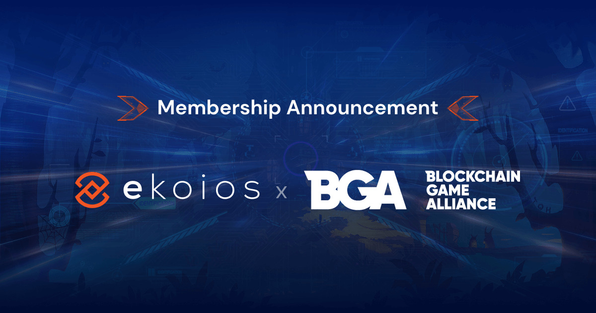Ekoios Joins the Blockchain Game Alliance (BGA)