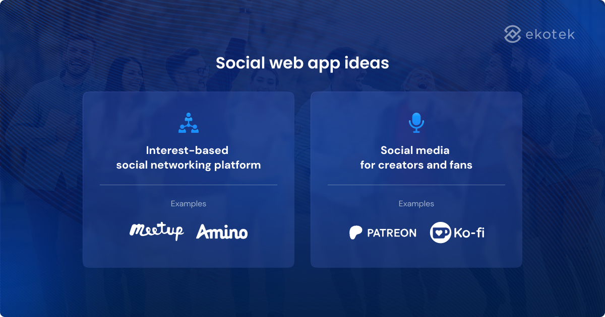 social web app ideas