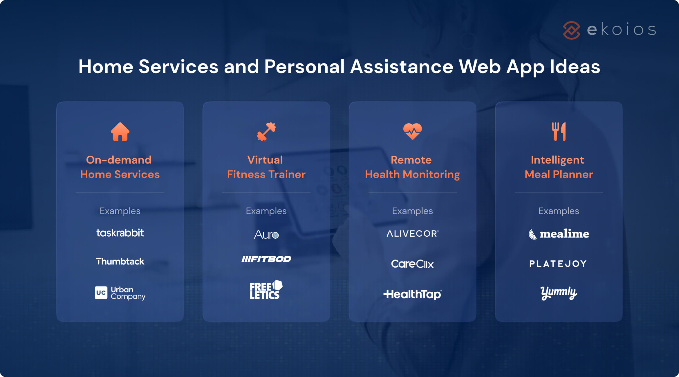home services and personal assistance web app ideas