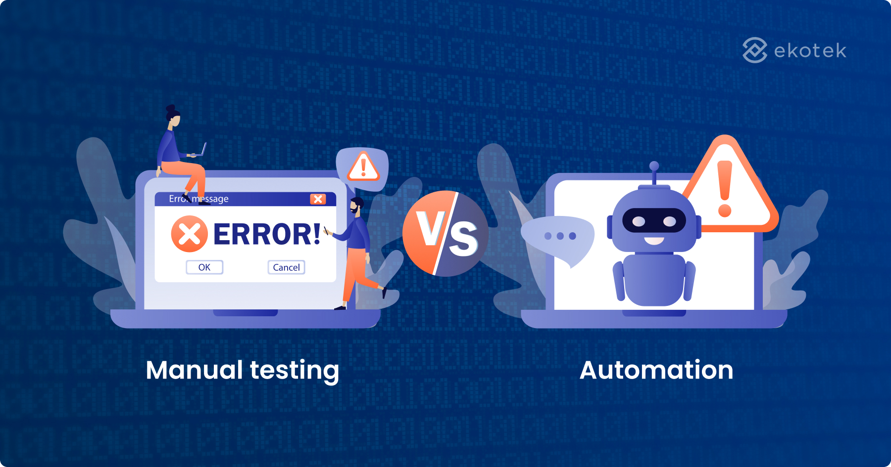 Manual testing vs. automation testing
