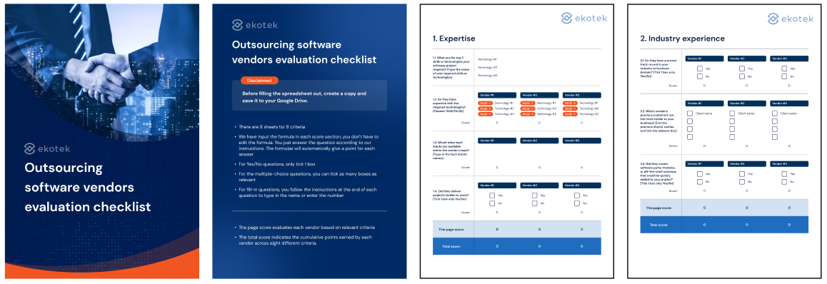 software vendor checklist
