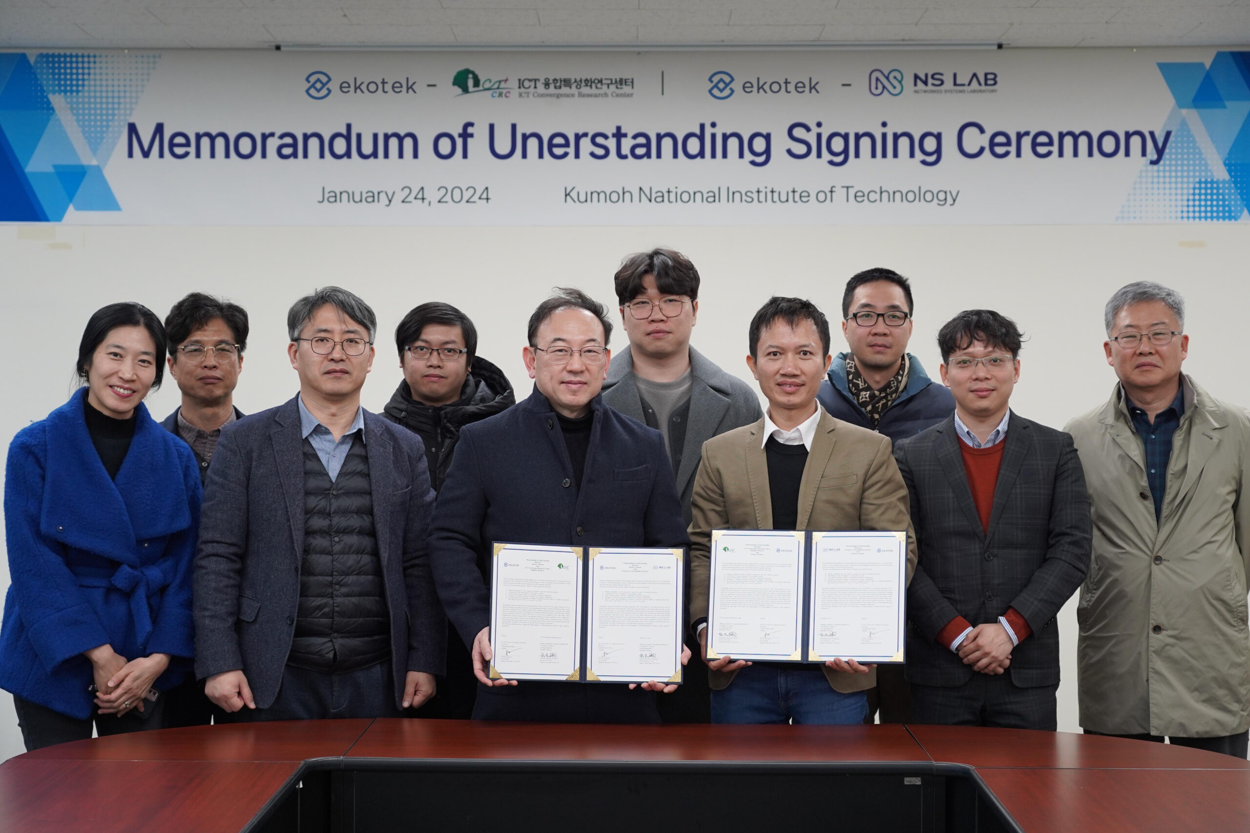 Ekotek signed MoU with ICT-CRC and NS-Lab