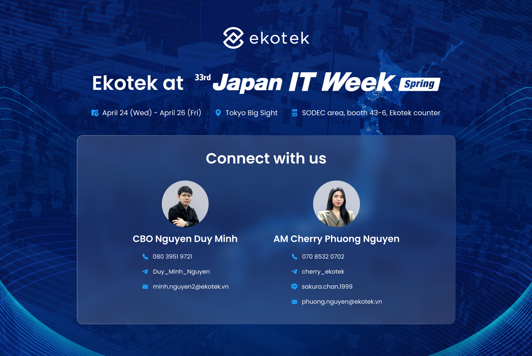 Ekotek staff at Japan IT Week