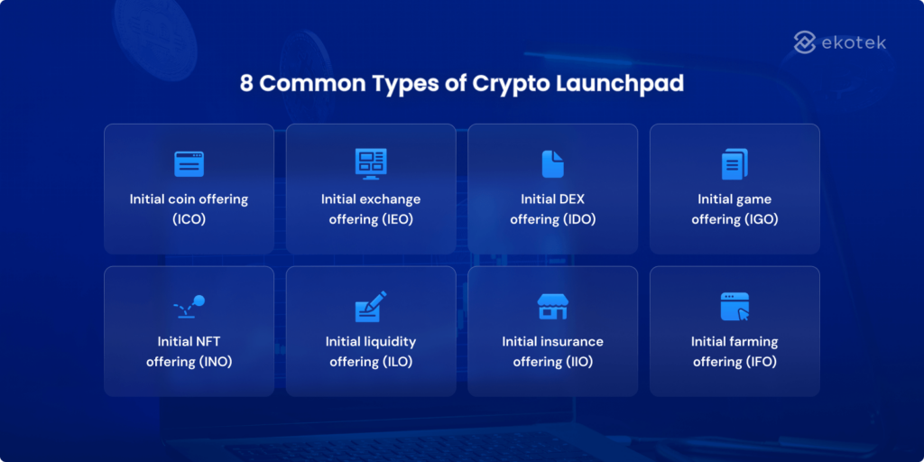 8 common types of crypto launchpads