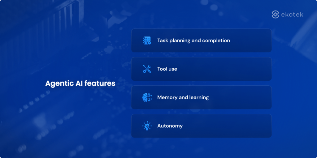 Agentic AI features