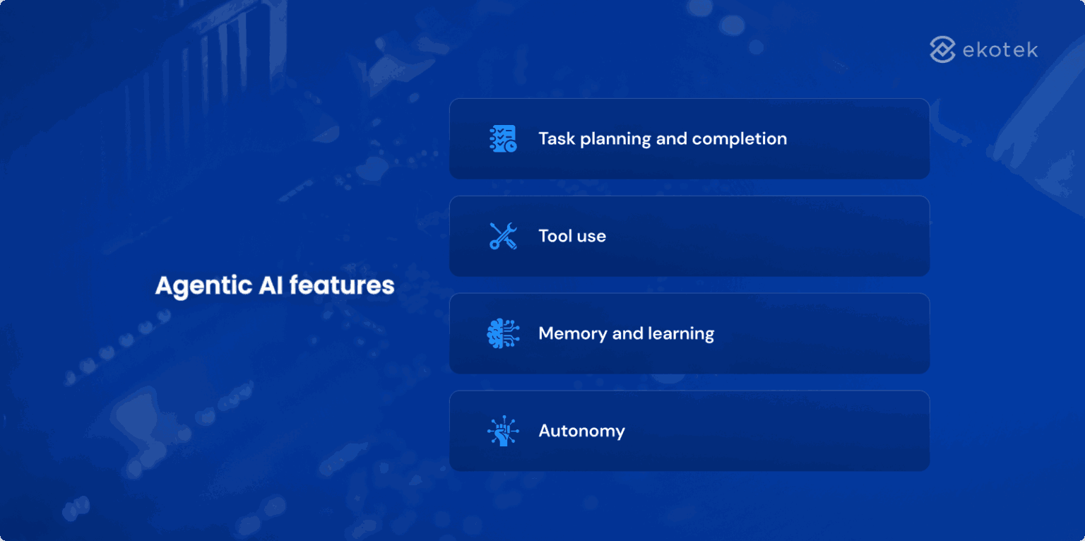 Agentic AI features